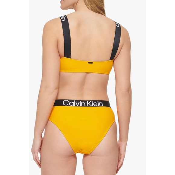 ❗️FINAL❗️ 🆕 CALVIN KLEIN High Waist Bandeau Bikini - Picture 3 of 5